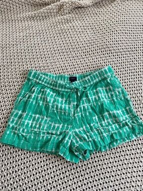 J Crew Factory linen blend drawstring shorts